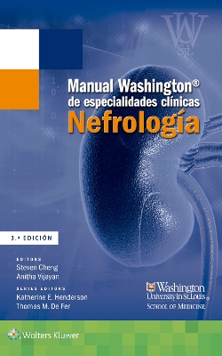 Book cover for Manual Washington de especialidades clínicas. Nefrología