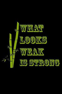 Book cover for What looks weak is strong