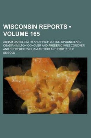 Cover of Wisconsin Reports (Volume 165)