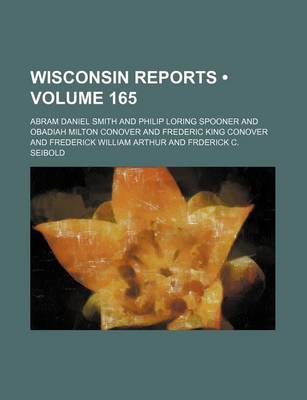 Book cover for Wisconsin Reports (Volume 165)