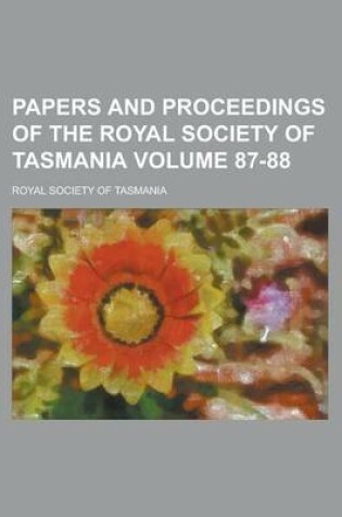 Cover of Papers and Proceedings of the Royal Society of Tasmania (Volume 1903-1905)