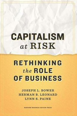 Cover of Capitalism at Risk