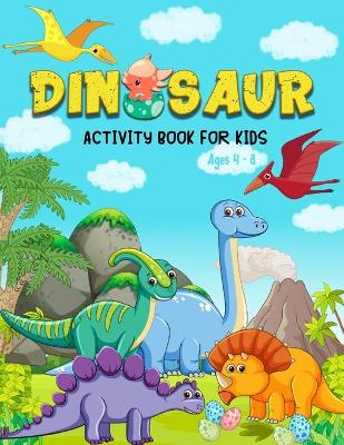 Book cover for Dinosaurs coloring book