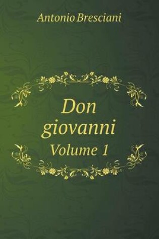 Cover of Don giovanni Volume 1