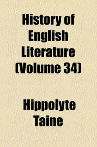 Cover of History of English Literature (Volume 34)