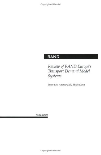 Book cover for Review of Rand Europe's Transport Demand Model Systems