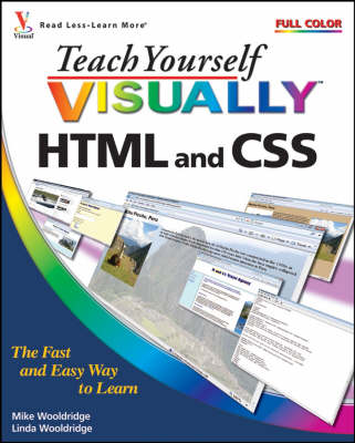 Book cover for Teach Yourself VISUALLY HTML and CSS
