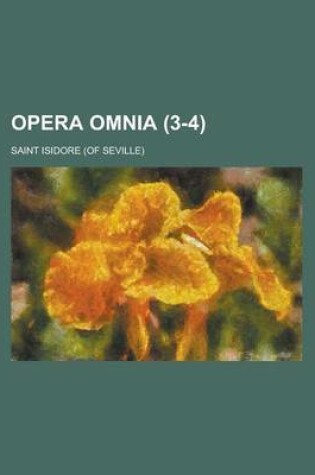 Cover of Opera Omnia Volume 3-4