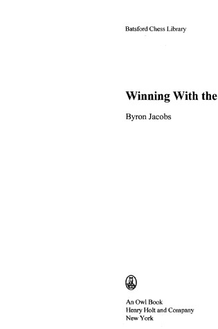 Cover of Winning with the Benko