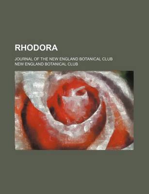 Book cover for Rhodora (Volume 1); Journal of the New England Botanical Club