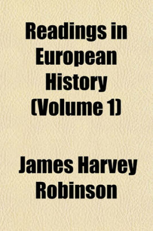 Cover of Readings in European History (Volume 1)