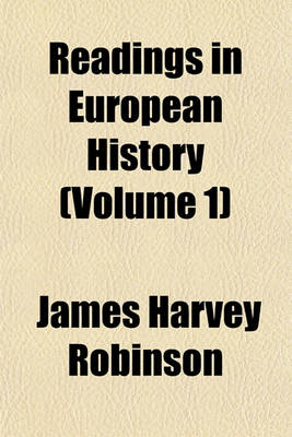 Book cover for Readings in European History (Volume 1)