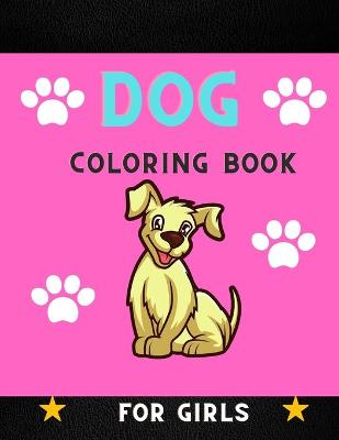 Book cover for Dog coloring book for girls