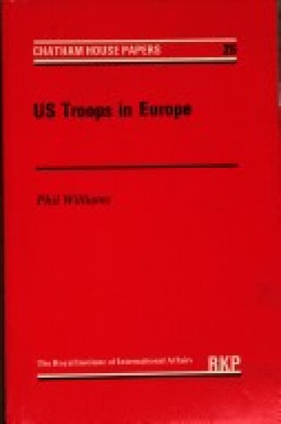 Cover of United States Troops in Europe