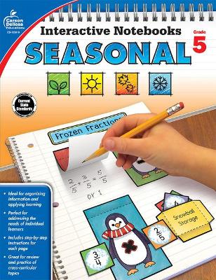 Book cover for Interactive Notebooks Seasonal, Grade 5