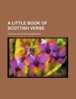 Book cover for A Little Book of Scottish Verse