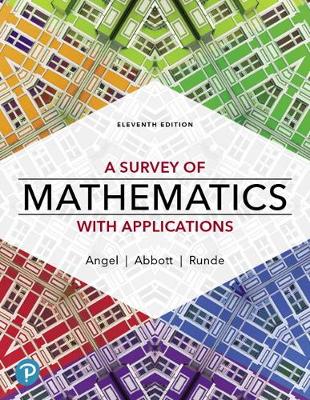 Book cover for A Survey of Mathematics with Applications [rental Edition]