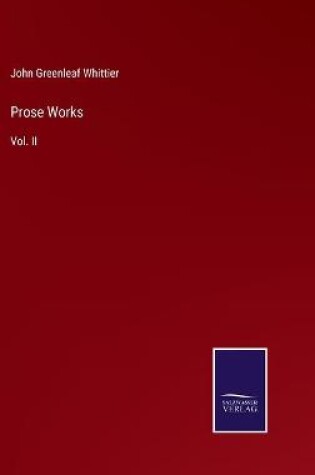 Cover of Prose Works