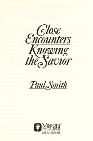 Cover of Close Encounters with the Savior