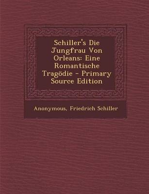 Book cover for Schiller's Die Jungfrau Von Orleans