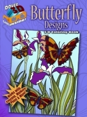 Book cover for 3-D Coloring Book - Butterfly Designs