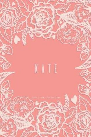 Cover of Kate - Dot Grid Journal, Peach Floral