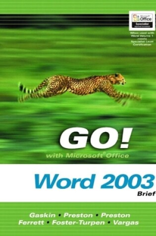 Cover of GO! with Microsoft Office  Word 2003 Brief