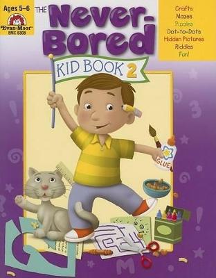 Book cover for The Never-Bored Kid Book 2, Age 5 - 6 Workbook