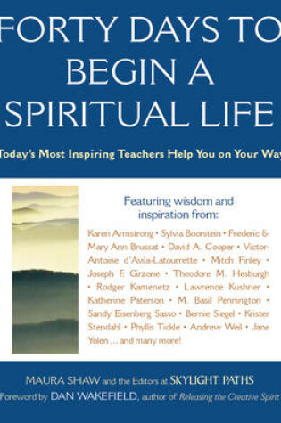 Cover of Forty Days to Begin a Spiritual Life