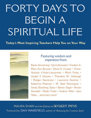 Book cover for Forty Days to Begin a Spiritual Life