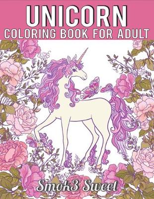 Book cover for Unicorn Coloring Book for Adult