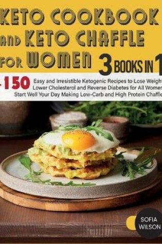 Cover of Keto Cookbook and keto Chaffle for Women