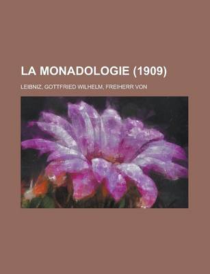 Book cover for La Monadologie (1909)