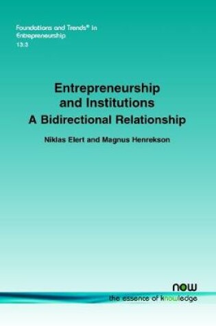 Cover of Entrepreneurship and Institutions