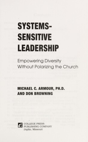 Book cover for Systems-Sensitive Leadership