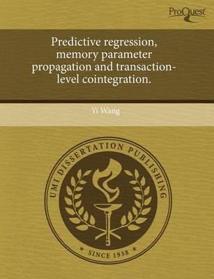 Book cover for Predictive Regression