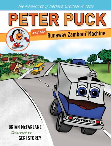 Book cover for Peter Puck and the Runaway Zamboni Machine