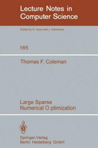 Cover of Large Sparse Numerical Optimization