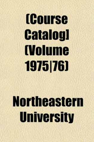 Cover of [Course Catalog] Volume 1975/76