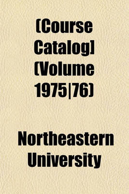 Book cover for [Course Catalog] Volume 1975/76