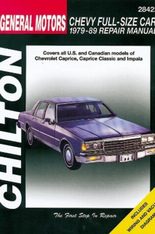 Cover of Chevrolet Full-Size Cars (79 - 89) (Chilton)