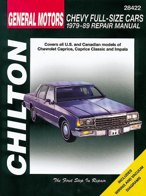 Book cover for Chevrolet Full-Size Cars (79 - 89) (Chilton)