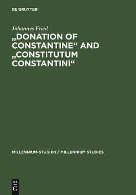 Cover of "Donation of Constantine" and "Constitutum Constantini"