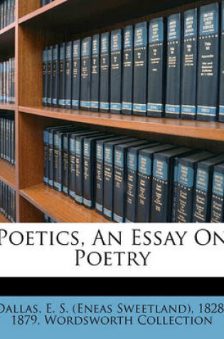 Cover of Poetics, an Essay on Poetry