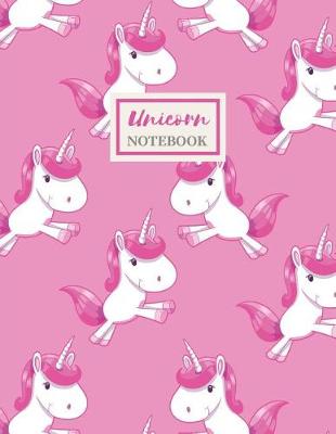 Book cover for Pink Unicorn Composition Notebook - Back To School Journal For Girls