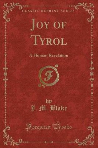 Cover of Joy of Tyrol