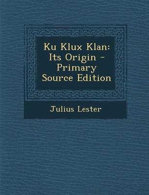 Book cover for Ku Klux Klan