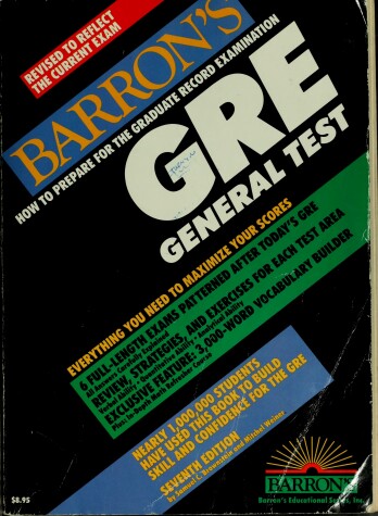 Book cover for Barron's How to Prepare for the Graduate Record Examination