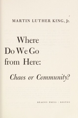 Cover of Where Do We Go from Here