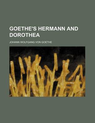 Book cover for Goethe's Hermann and Dorothea